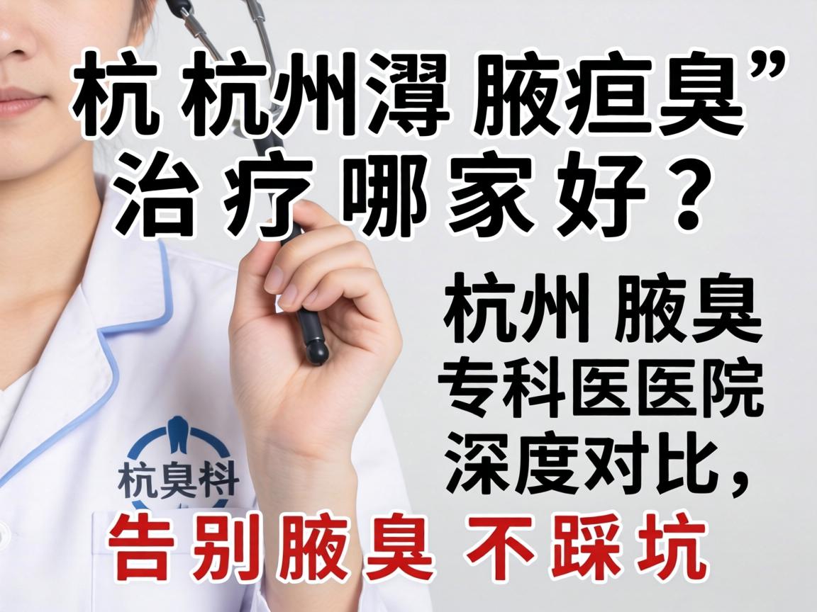 杭州腋臭治疗哪家好？杭州腋臭专科医院深度对比，告别腋臭不踩坑