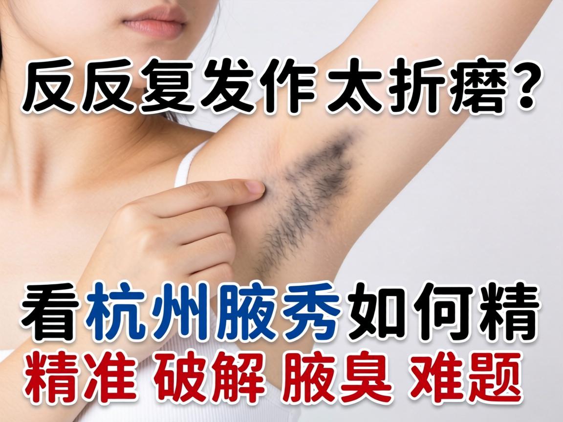 腋臭反复发作太折磨？看杭州腋秀如何精准破解腋臭难题