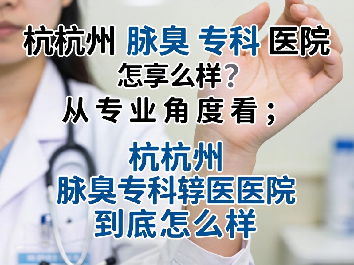 杭州腋臭专科医院怎么样？从专业角度看，杭州腋臭专科医院到底怎么样？