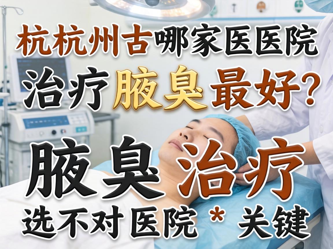 杭州哪家医院治疗腋臭最好？腋臭治疗选对医院最关键