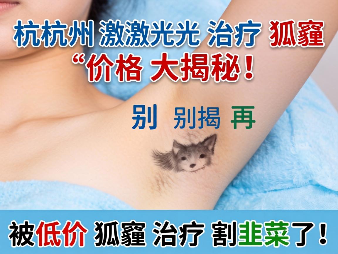 杭州激光治疗狐臭价格大揭秘，别再被低价狐臭治疗割韭菜了！