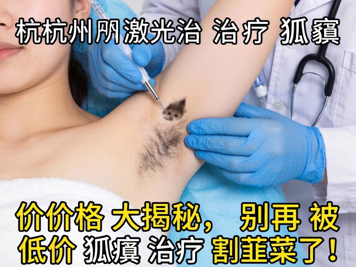 杭州激光治疗狐臭价格大揭秘，别再被低价狐臭治疗割韭菜了！