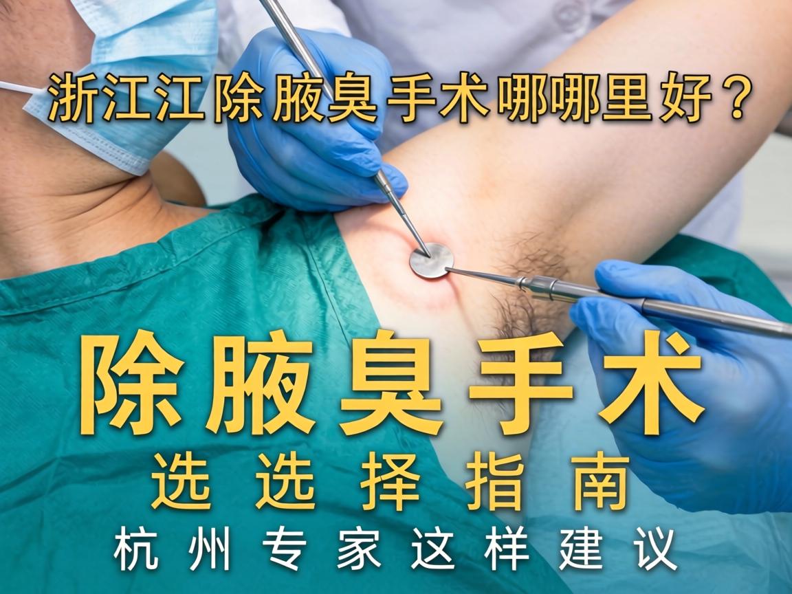 浙江除腋臭手术哪里好？除腋臭手术选择指南，杭州专家这样建议