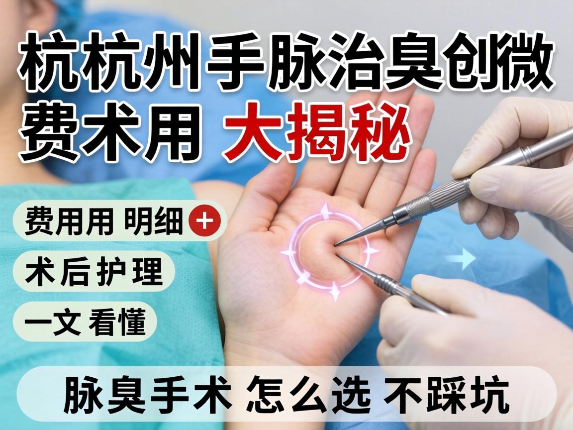 杭州腋臭微创手术费用大揭秘，费用明细+术后护理，一文看懂腋臭手术怎么选不踩坑