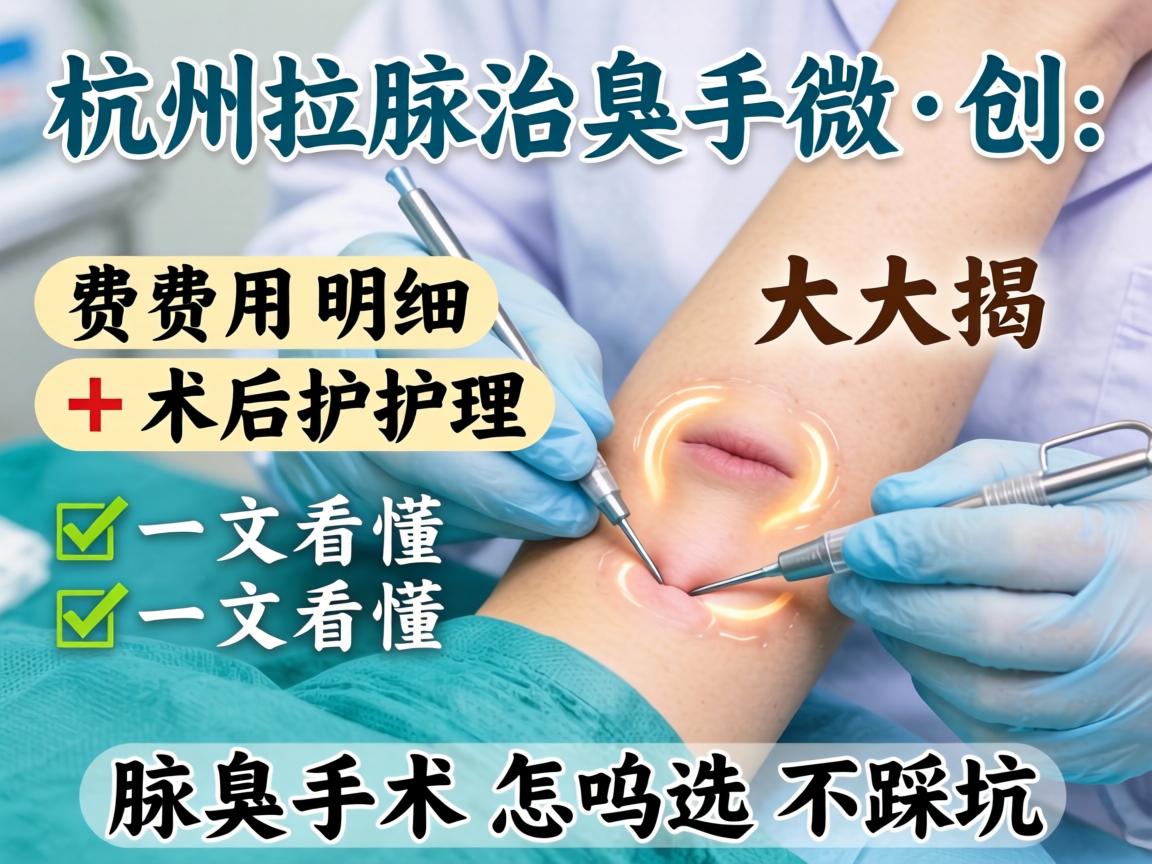 杭州腋臭微创手术费用大揭秘，费用明细+术后护理，一文看懂腋臭手术怎么选不踩坑