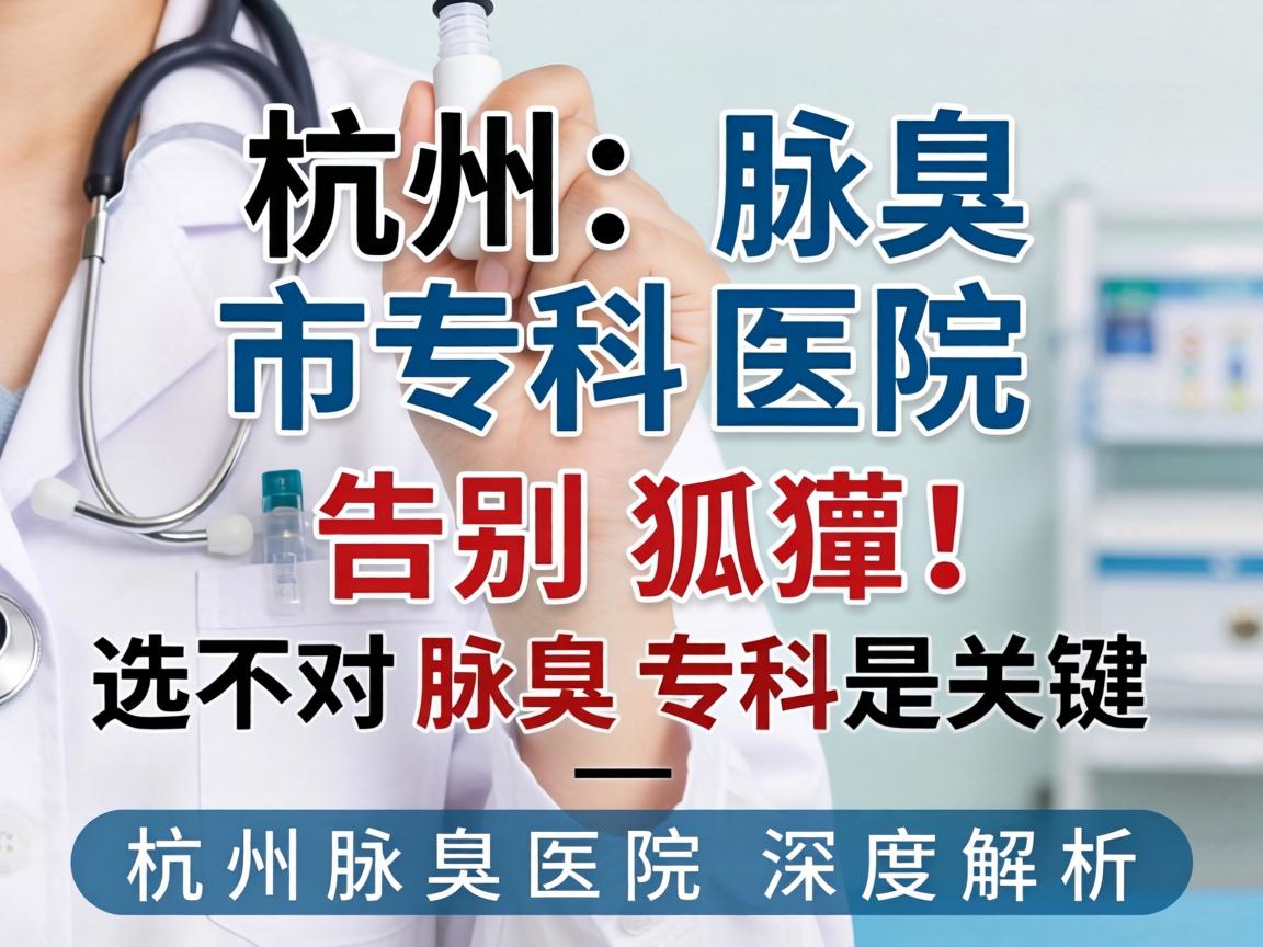 杭州腋臭专科医院，告别狐臭，选对腋臭专科是关键—杭州腋臭医院深度解析