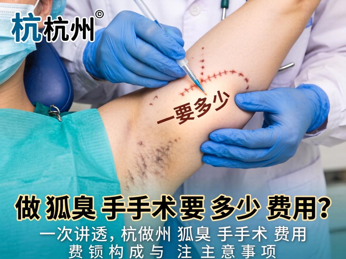 杭州做狐臭手术要多少费用？一次讲透杭州狐臭手术费用构成与注意事项