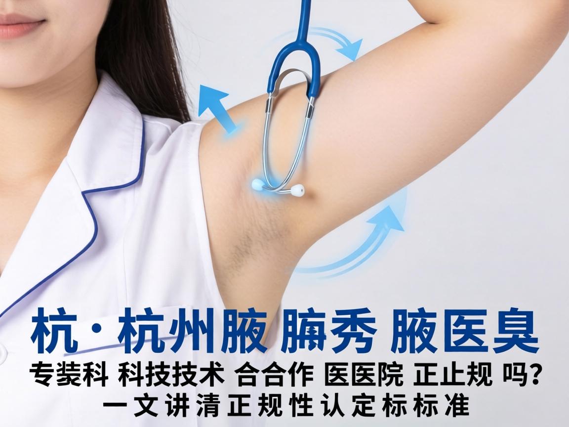 杭州腋秀腋臭专科技术合作医院正规吗？一文讲清正规性认定标准