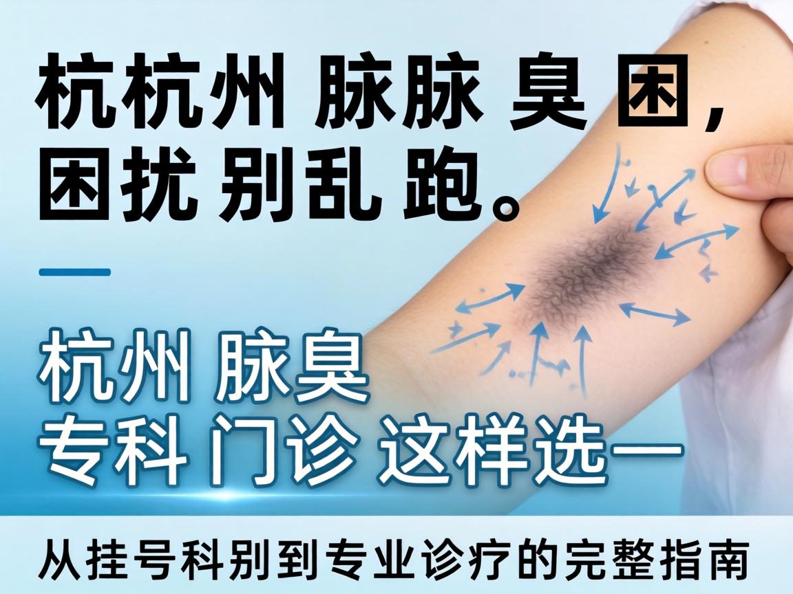 杭州腋臭困扰别乱跑，杭州腋臭专科门诊这样选—从挂号科别到专业诊疗的完整指南