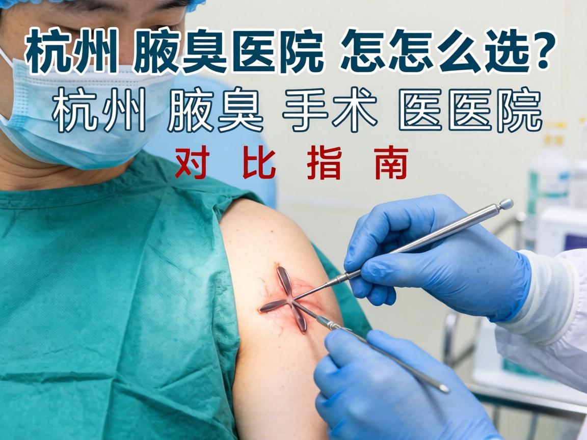 杭州腋臭手术医院怎么选？杭州腋臭手术医院对比指南
