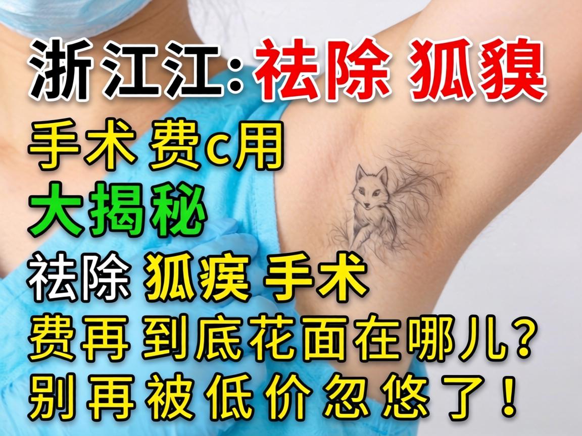 浙江祛除狐臭手术费用大揭秘，祛除狐臭手术费用到底花在哪儿？别再被低价忽悠了！