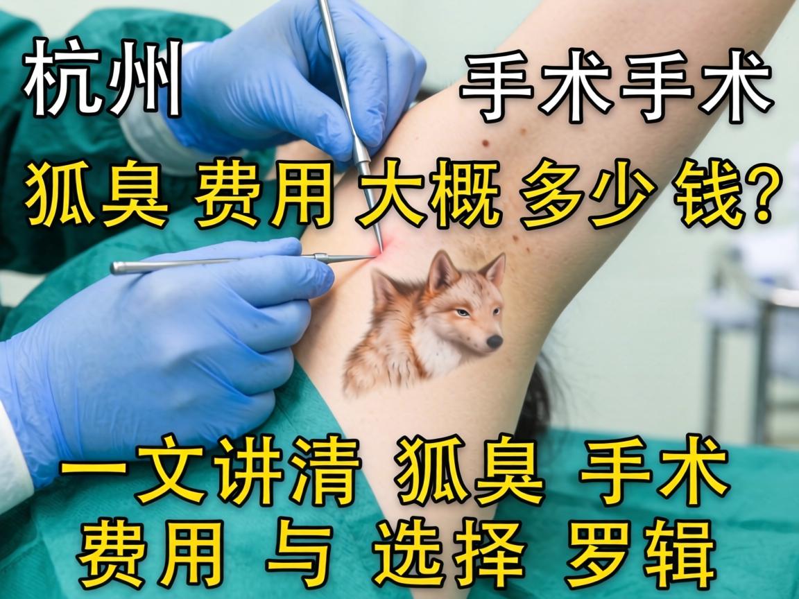 杭州狐臭手术费用大概多少钱？一文讲清狐臭手术费用与选择逻辑