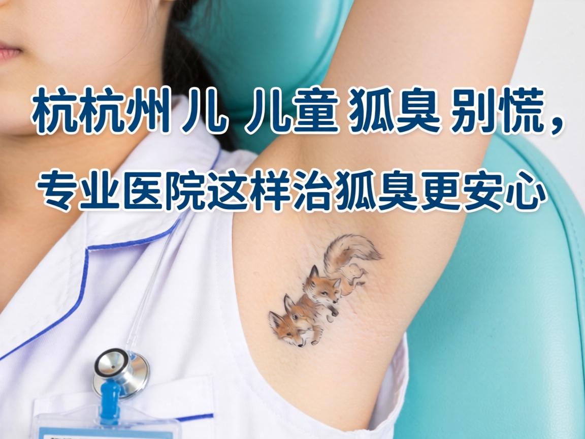杭州儿童狐臭别慌，专业医院这样治狐臭更安心