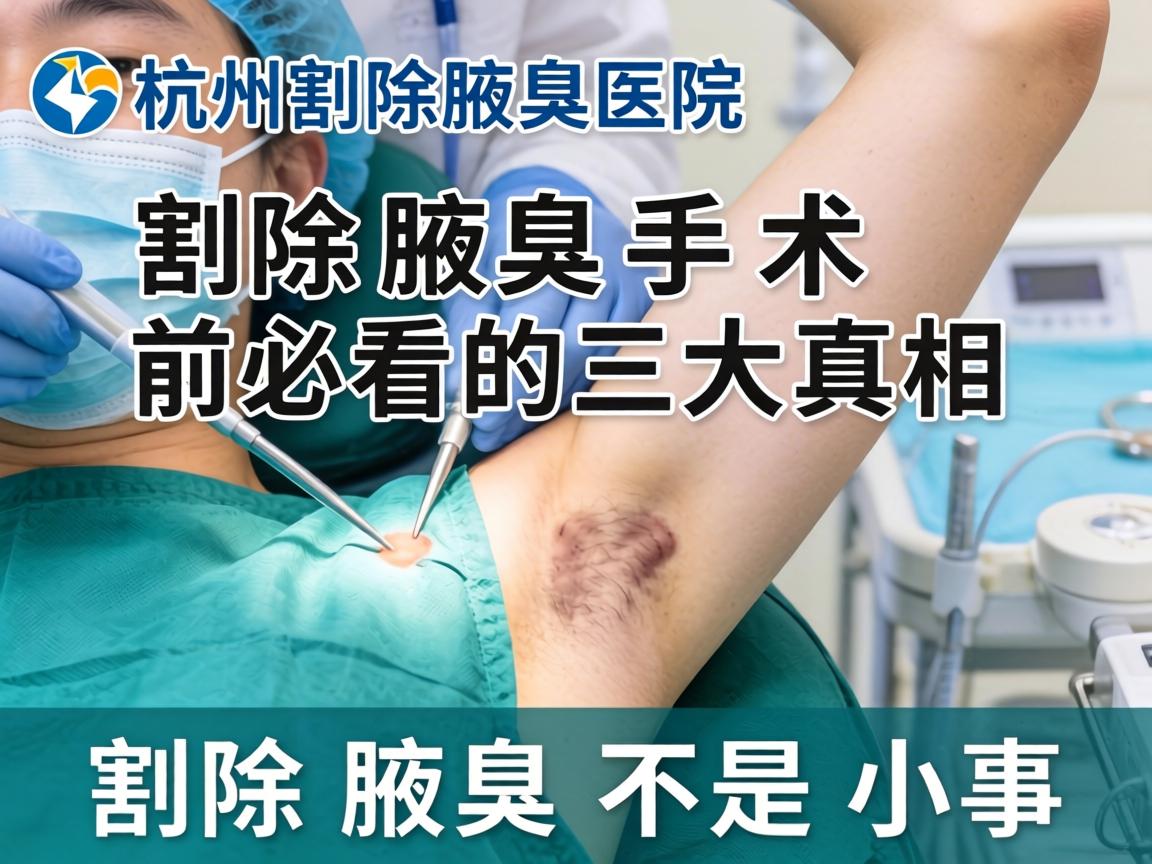 杭州割除腋臭医院，割除腋臭手术前必看的三大真相，割除腋臭不是小事