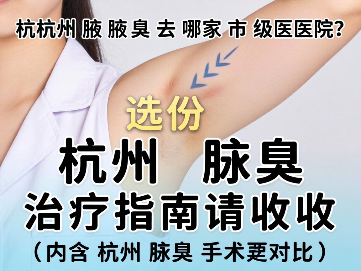 杭州开腋臭去哪家市级医院？这份杭州腋臭治疗指南请收好（内含杭州腋臭手术对比）