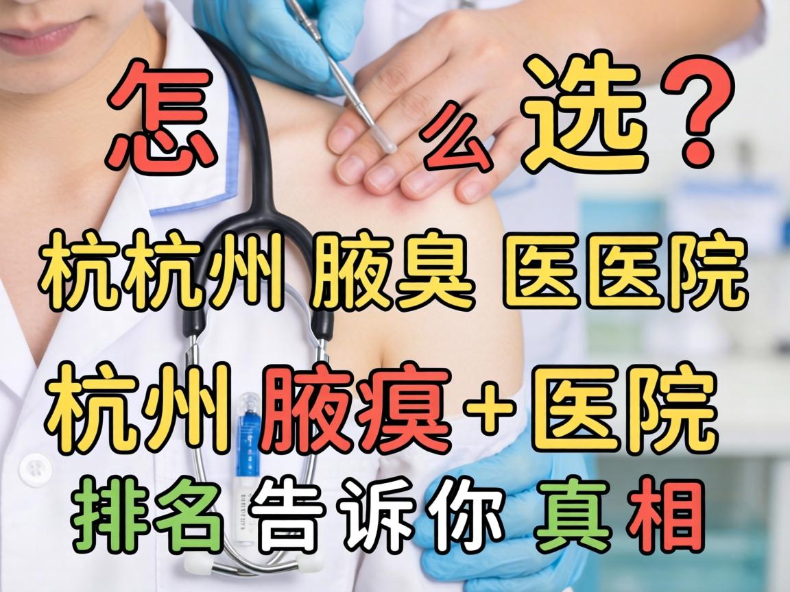 杭州腋臭医院怎么选？杭州腋臭医院排名告诉你真相