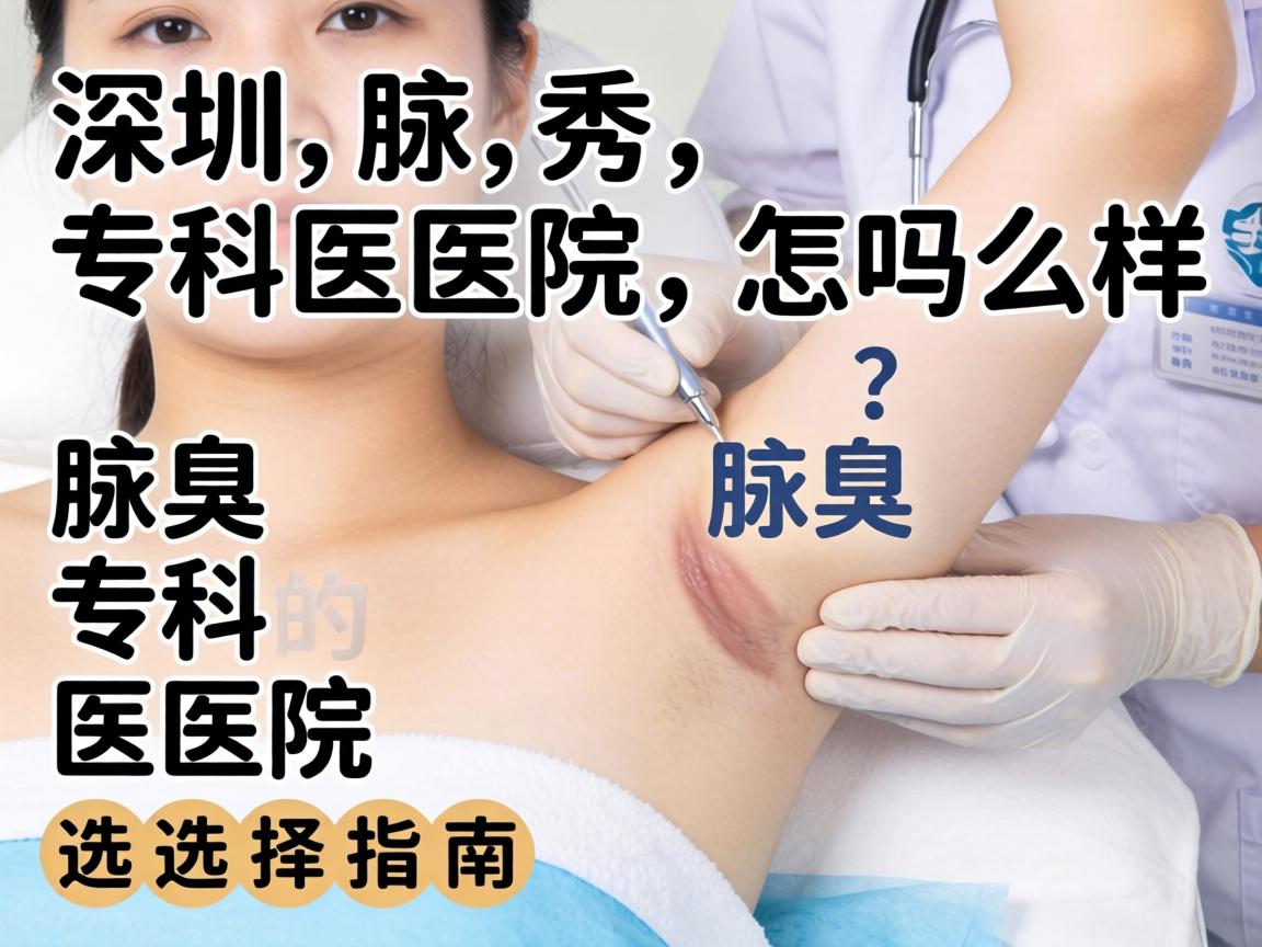 深圳腋秀腋臭专科医院怎么样？腋臭专科医院的选择指南