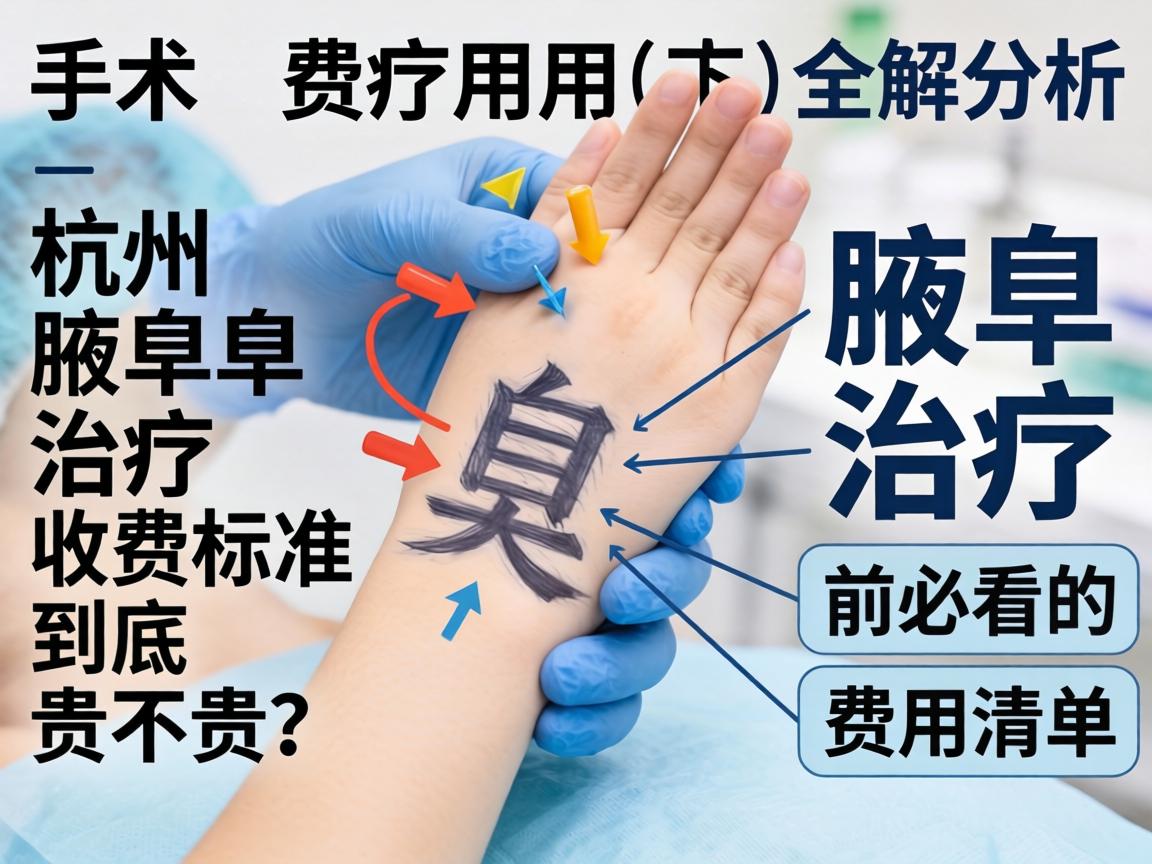 腋臭手术费用全解析，杭州腋臭治疗收费标准到底贵不贵？腋臭治疗前必看的费用清单