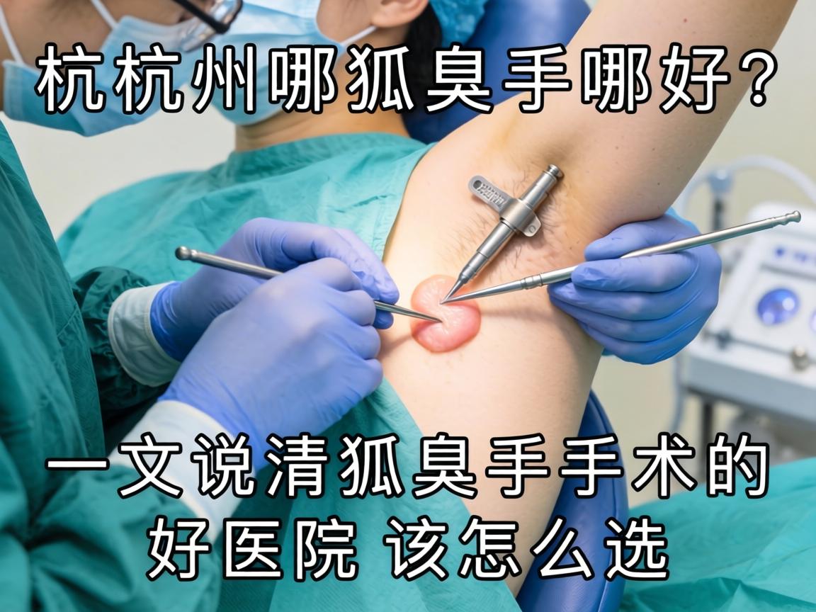 杭州狐臭手术哪里好？一文说清狐臭手术的好医院该怎么选