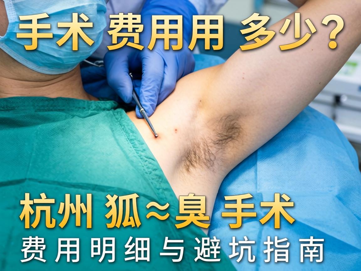 杭州狐臭手术费用多少？杭州狐臭手术费用明细与避坑指南