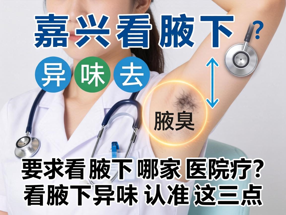 嘉兴看腋下异味去哪家医院？看腋下异味认准这三点