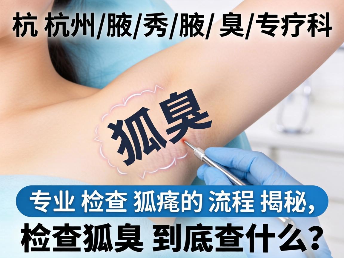 杭州腋秀腋臭专科,专业检查狐臭的流程揭秘,检查狐臭到底查什么? 杭州腋秀腋臭专科,专业检查狐臭的流程揭秘,检查狐臭到底查什么?
