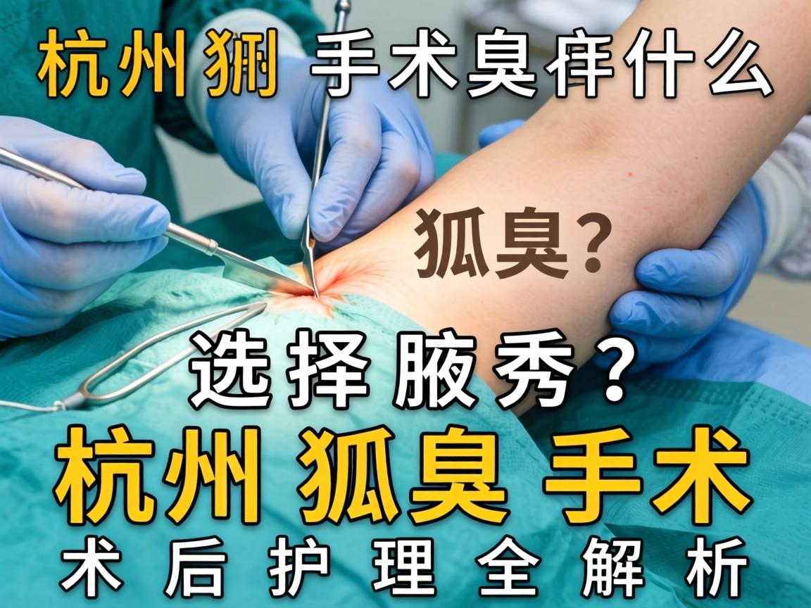 杭州狐臭手术，为什么杭州狐臭手术选择腋秀？杭州狐臭手术术后护理全解析