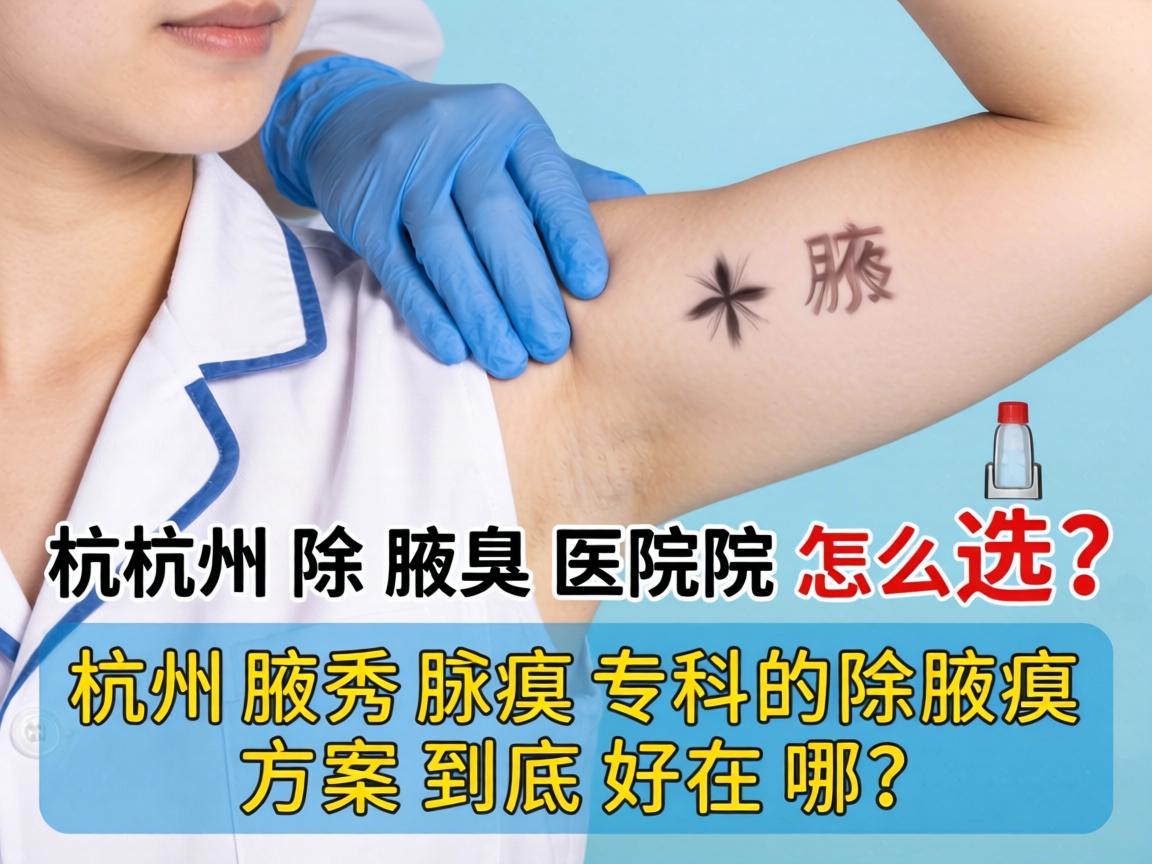 杭州除腋臭医院怎么选？杭州腋秀腋臭专科的除腋臭方案到底好在哪？