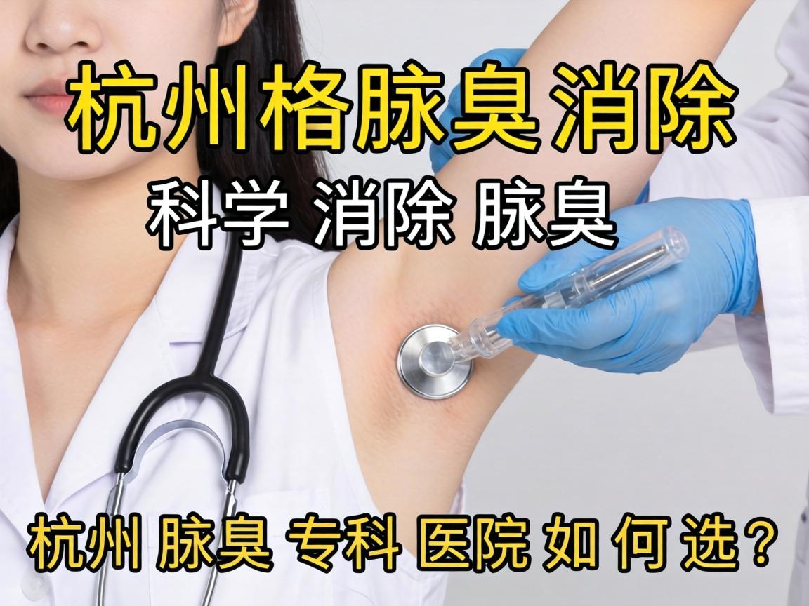 杭州腋臭消除，科学消除腋臭，杭州腋臭专科医院如何选？