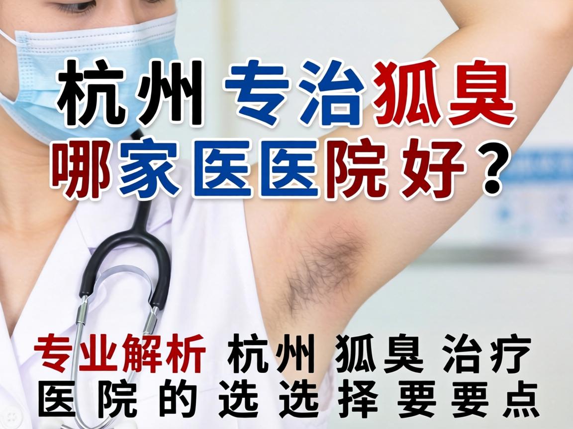 杭州专治狐臭哪家医院好？专业解析杭州狐臭治疗医院的选择要点