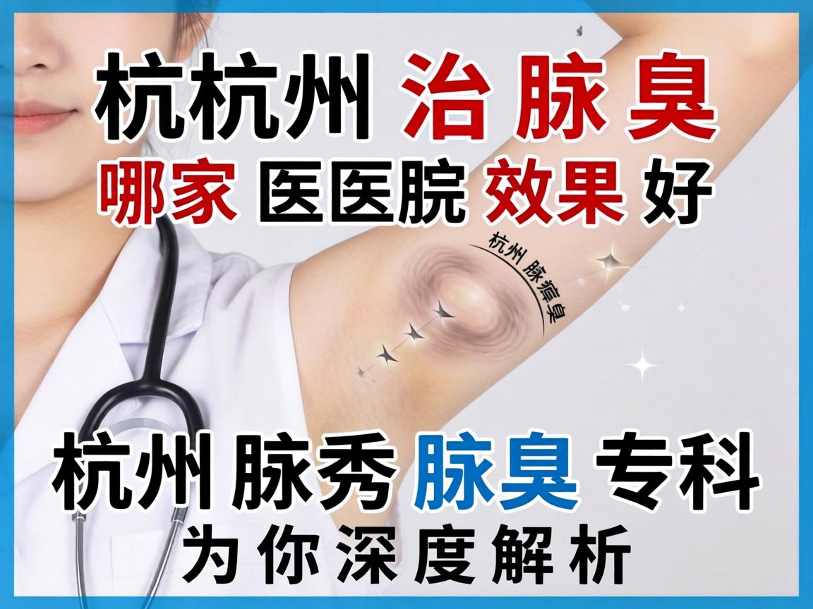 杭州治腋臭，哪家医院效果好？杭州腋秀腋臭专科为你深度解析