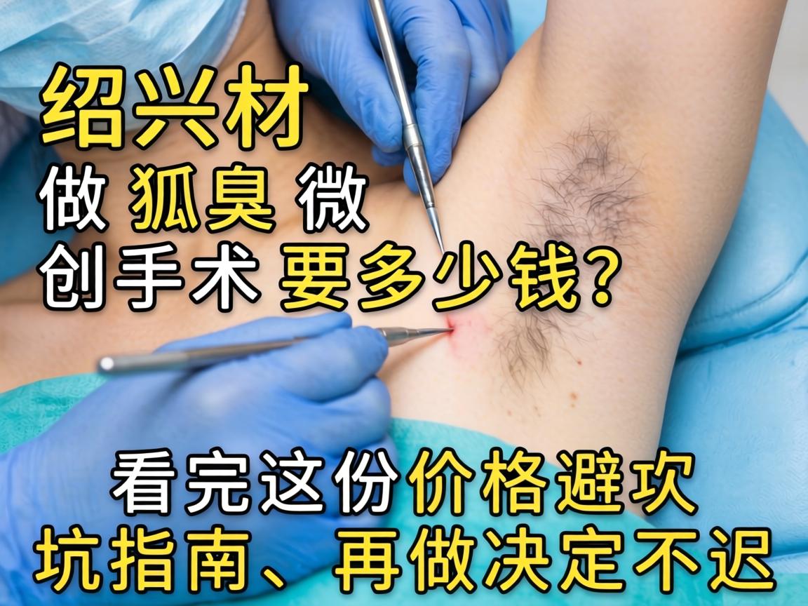 绍兴做狐臭微创手术要多少钱？看完这份价格避坑指南，再做决定不迟