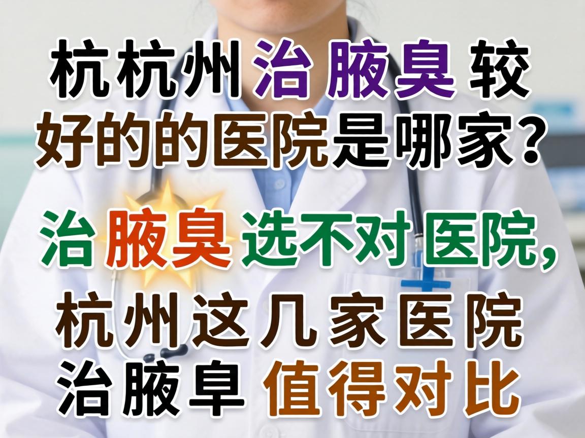 杭州治腋臭较好的医院是哪家?治腋臭选对医院,杭州这几家医院治腋臭值得对比 杭州治腋臭较好的医院是哪家?治腋臭选对医院,杭州这几家医院治腋臭值得对比