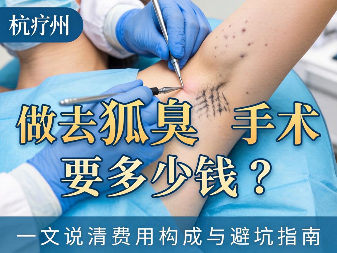 杭州做去狐臭手术要多少钱？一文说清费用构成与避坑指南