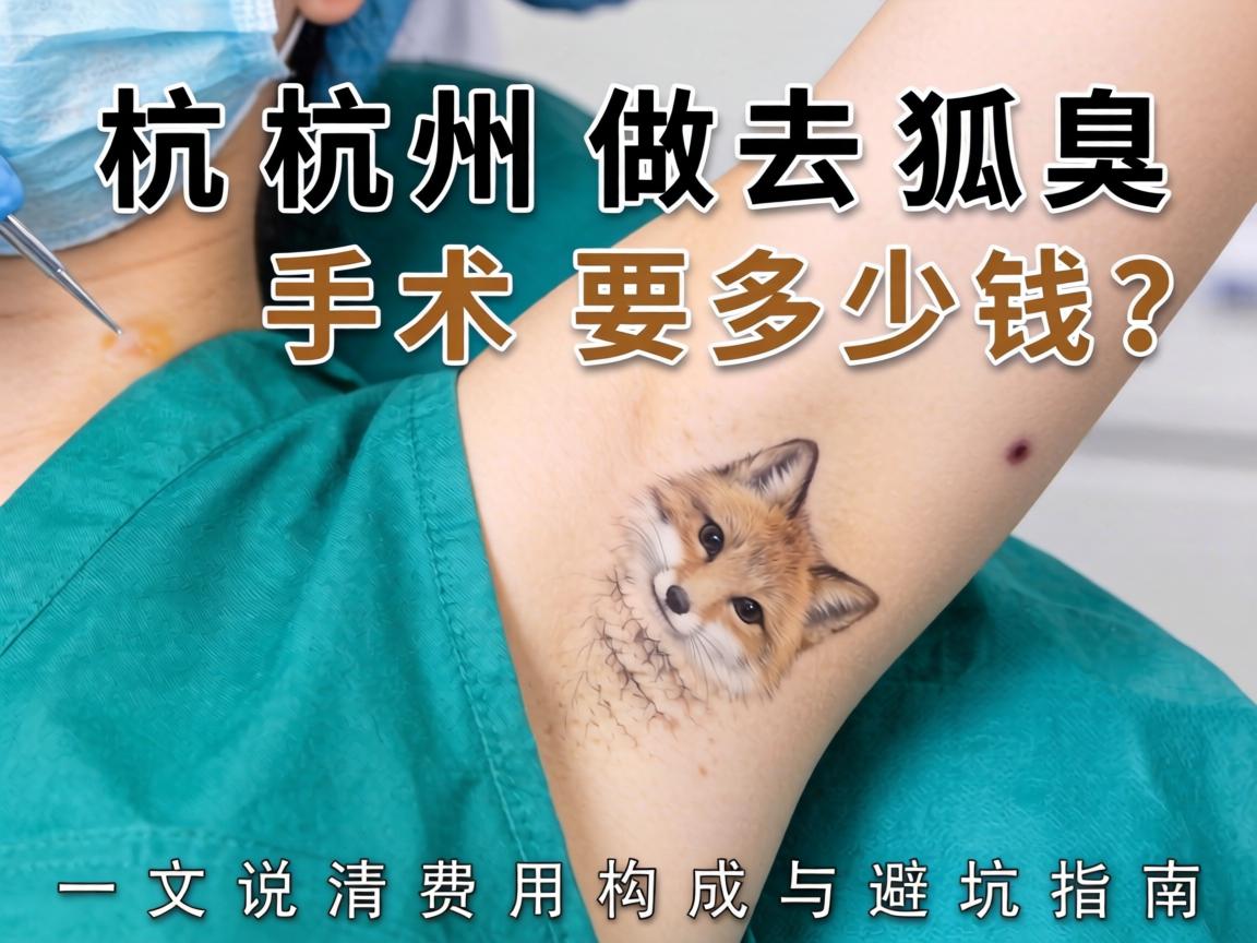 杭州做去狐臭手术要多少钱？一文说清费用构成与避坑指南