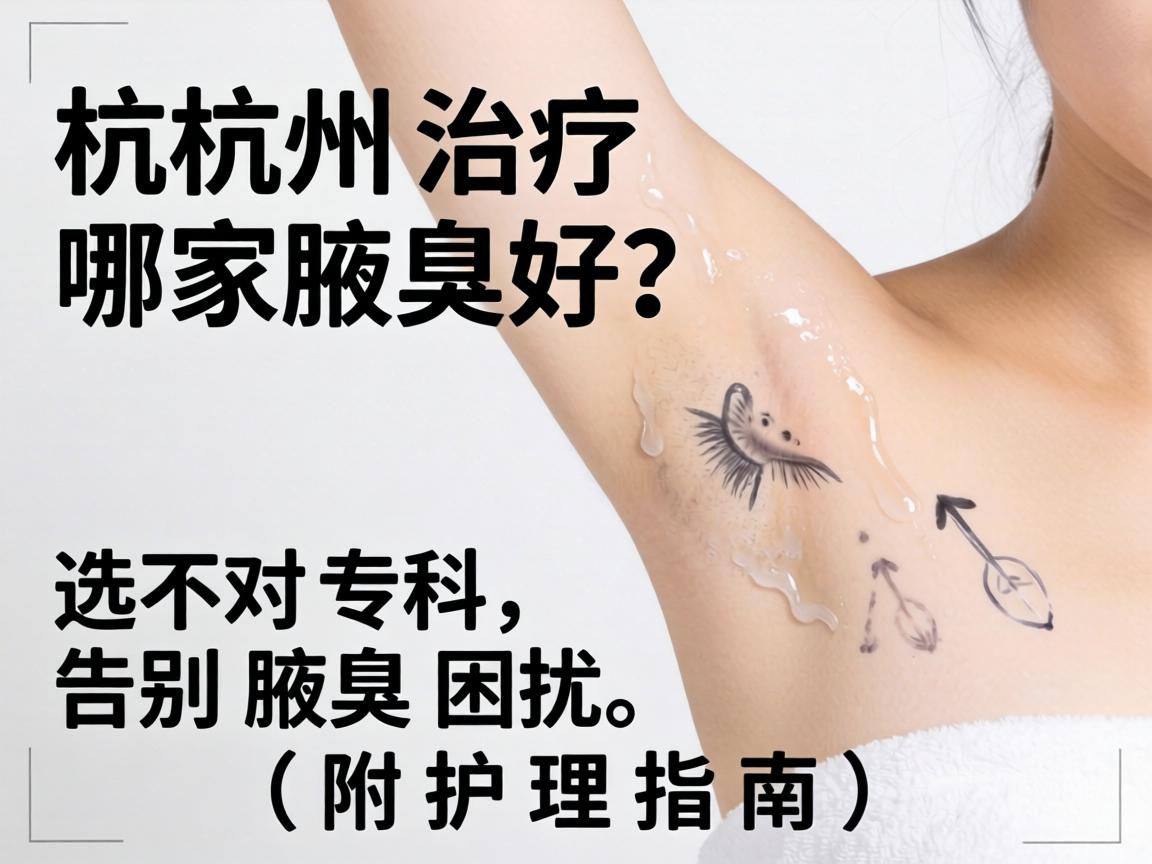 杭州治疗腋臭哪家好？选对专科，告别腋臭困扰（附护理指南）