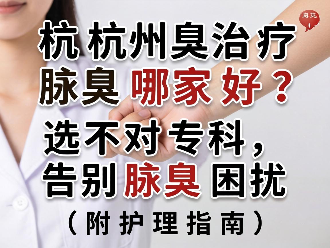 杭州治疗腋臭哪家好？选对专科，告别腋臭困扰（附护理指南）