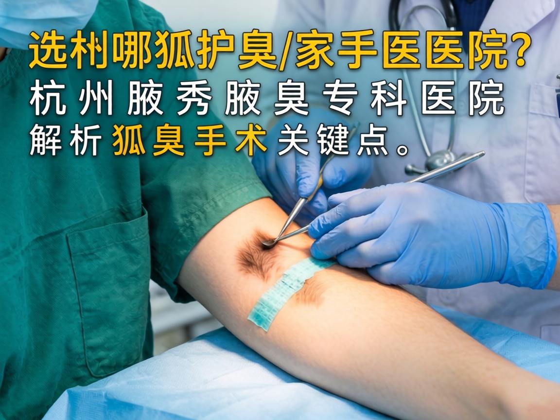 杭州狐臭手术选哪家医院?杭州腋秀腋臭专科医院解析狐臭手术关键点 杭州狐臭手术选哪家医院?杭州腋秀腋臭专科医院解析狐臭手术关键点