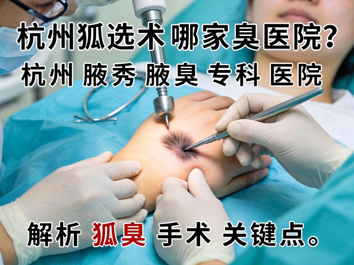 杭州狐臭手术选哪家医院?杭州腋秀腋臭专科医院解析狐臭手术关键点 杭州狐臭手术选哪家医院?杭州腋秀腋臭专科医院解析狐臭手术关键点