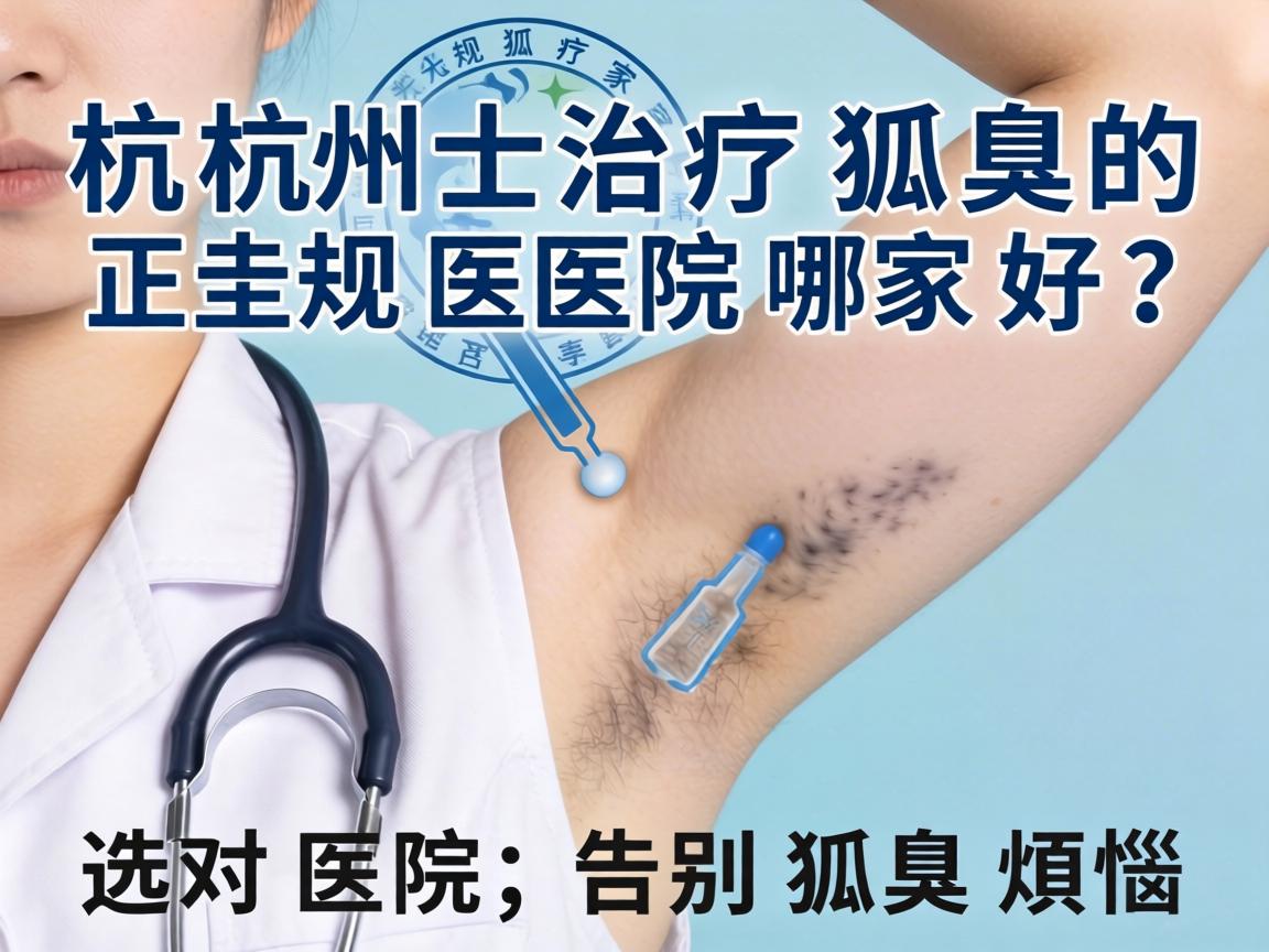 杭州治疗狐臭的正规医院哪家好？选对医院，告别狐臭烦恼