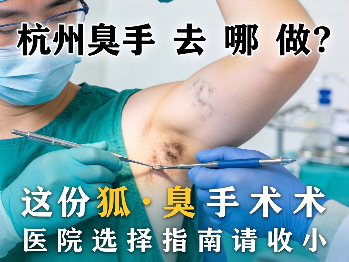 杭州狐臭手术去哪做？这份狐臭手术医院选择指南请收好