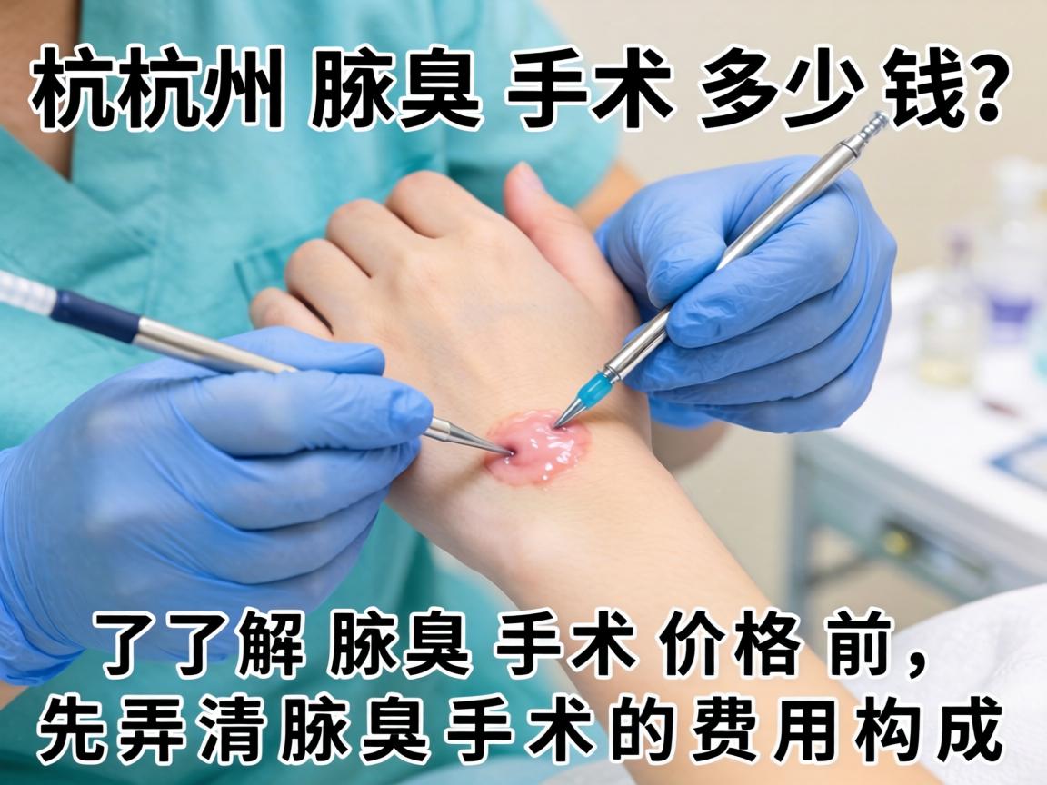 杭州腋臭手术多少钱？了解腋臭手术价格前，先弄清腋臭手术的费用构成