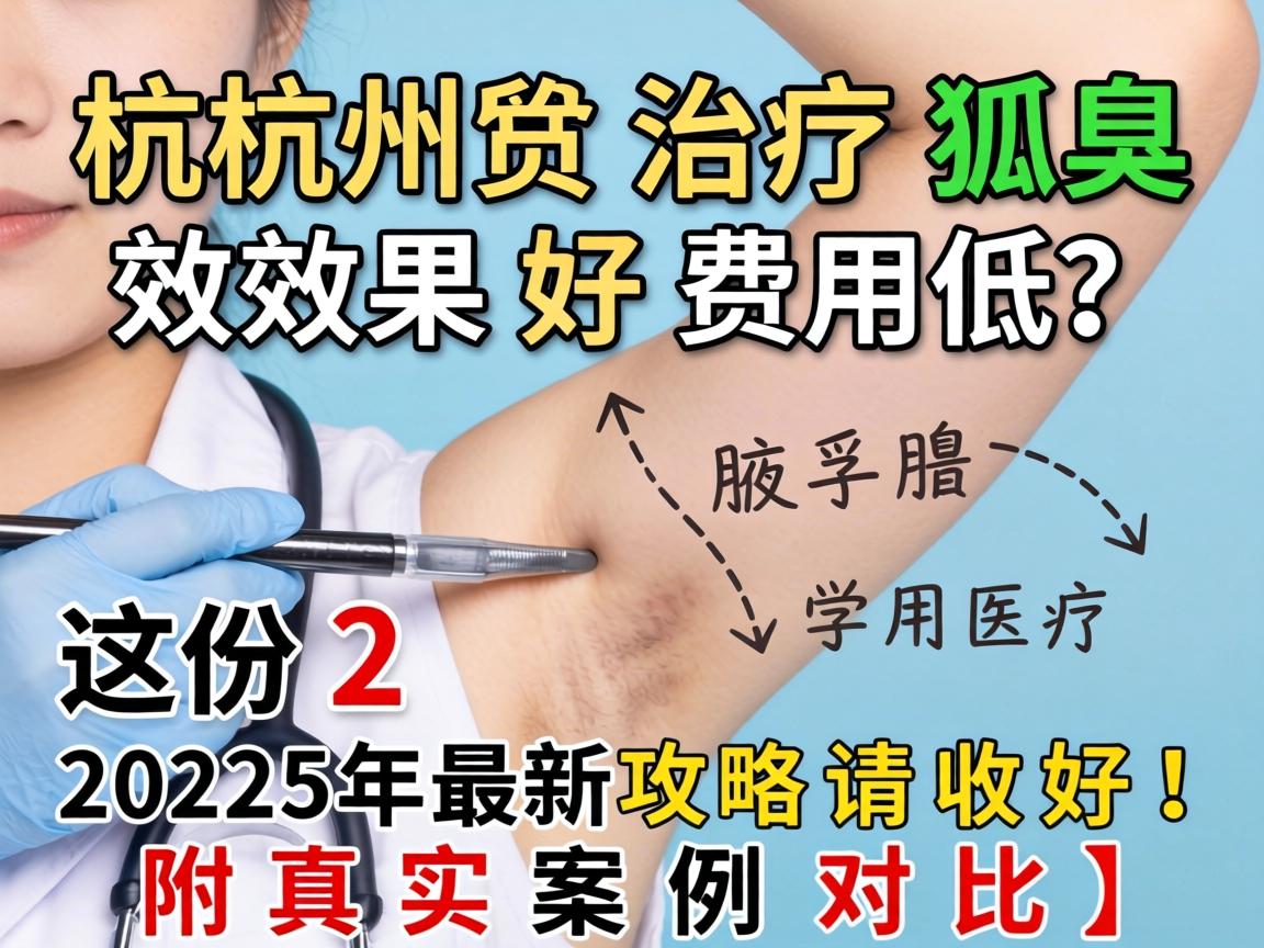 杭州治疗狐臭效果好费用低？这份2025年最新攻略请收好！附真实案例对比）