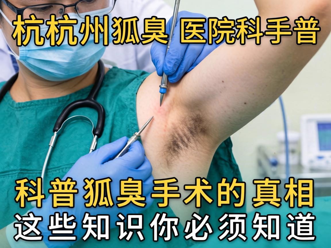 杭州狐臭手术医院科普，狐臭手术的真相，这些知识你必须知道