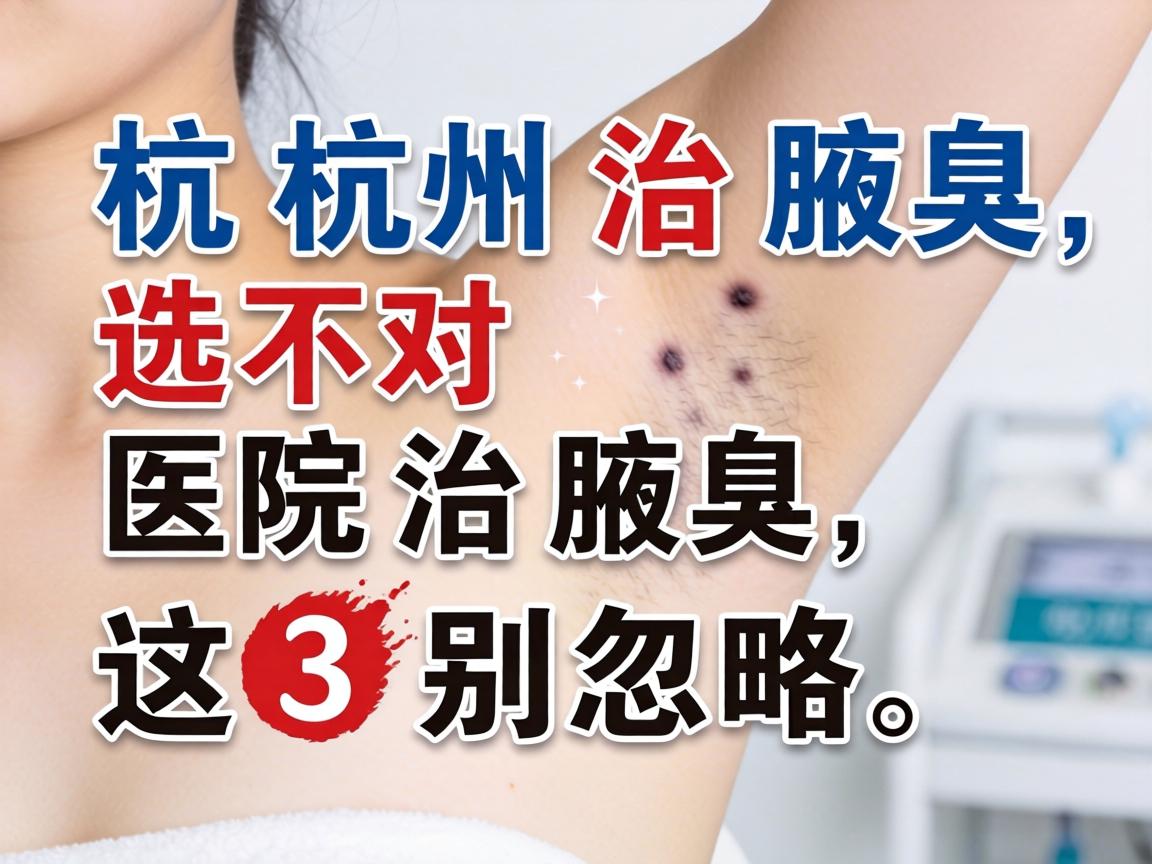 杭州治腋臭,选对医院治腋臭,这3个关键点别忽略 杭州治腋臭,选对医院治腋臭,这3个关键点别忽略