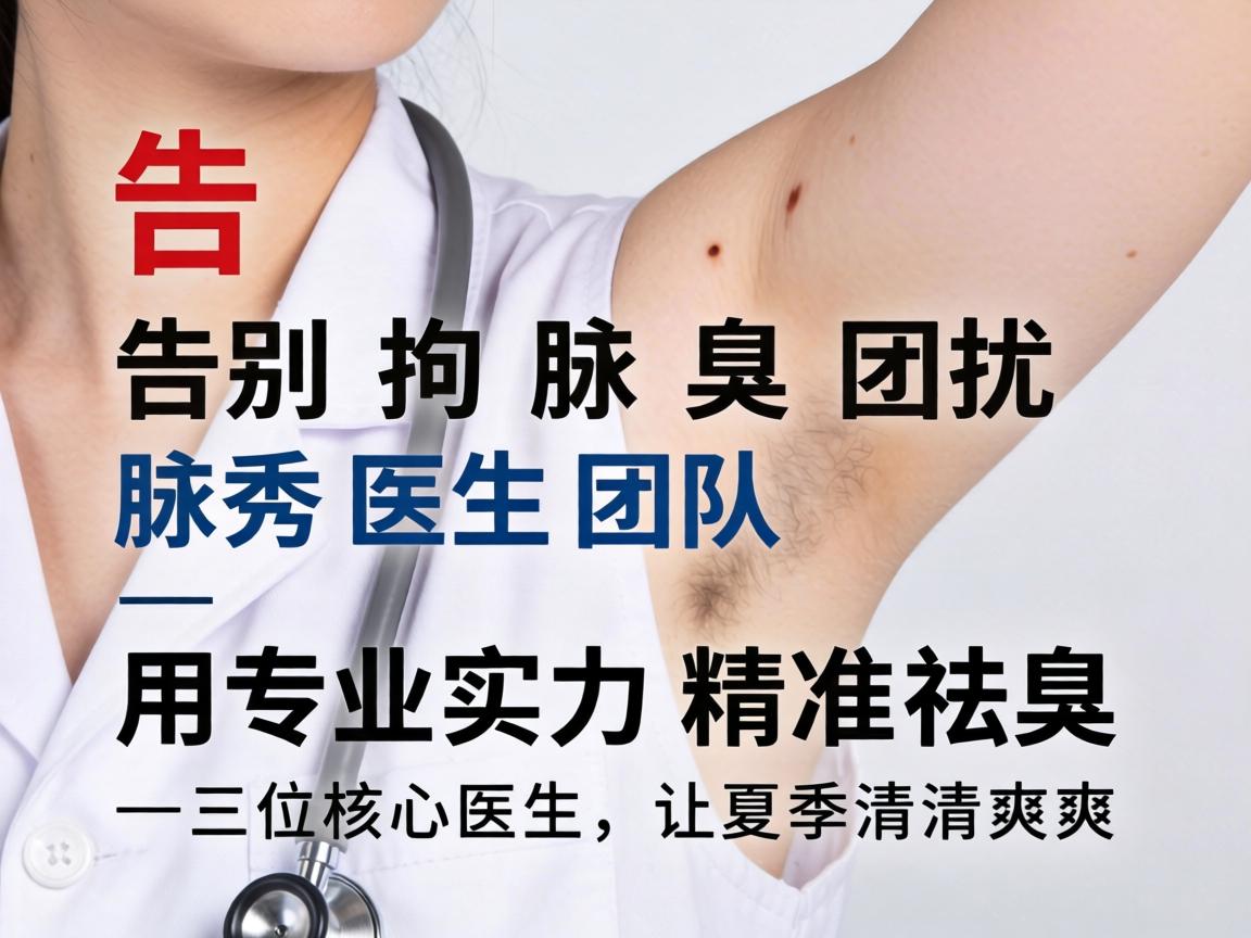 告别腋臭困扰，腋秀医生团队用专业实力精准祛臭—三位核心医生，让夏季清清爽爽