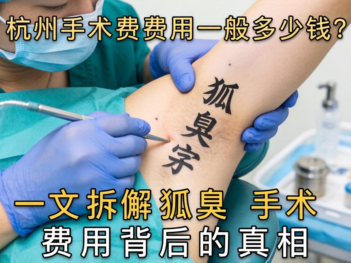 杭州狐臭手术费用一般多少钱？一文拆解狐臭手术费用背后的真相