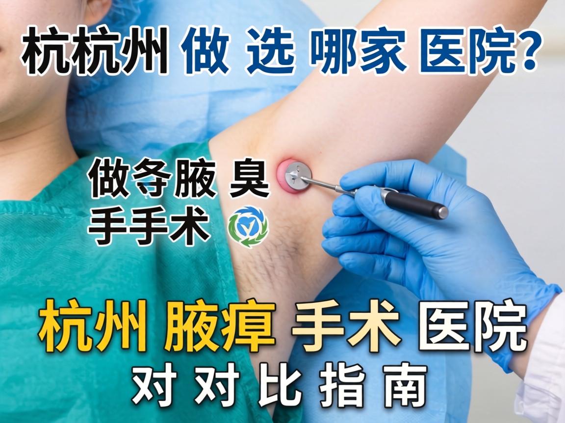 杭州做腋臭手术选哪家医院？杭州腋臭手术医院对比指南