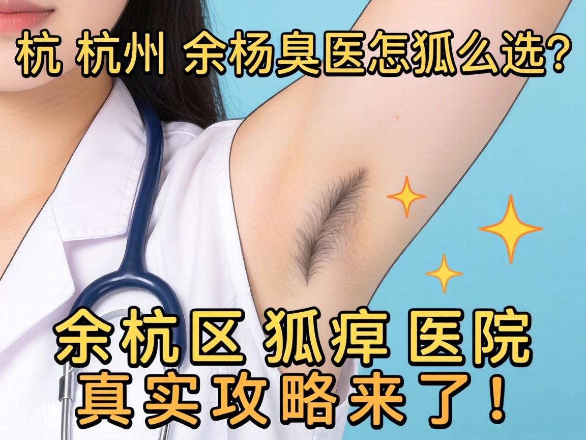 杭州余杭区狐臭医院怎么选？余杭区狐臭医院真实攻略来了！