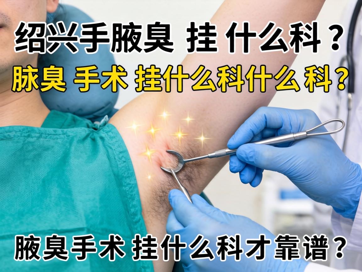绍兴腋臭手术挂什么科？腋臭手术挂什么科才靠谱？